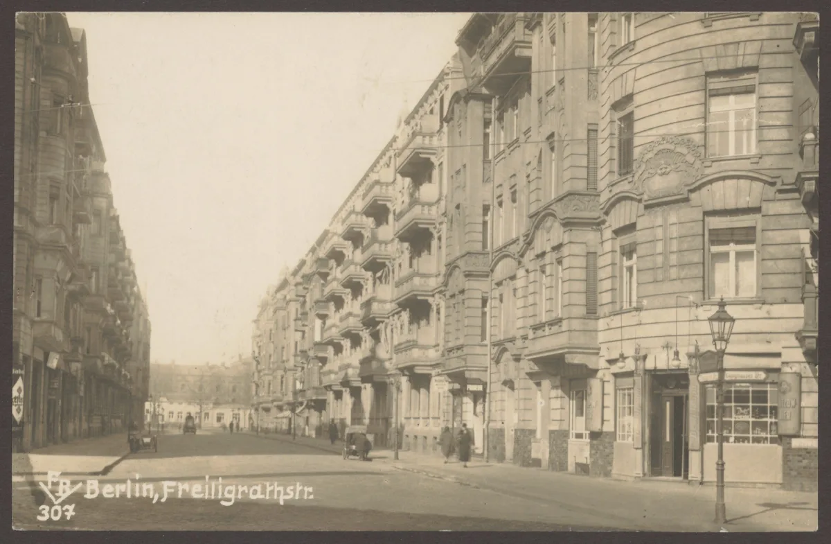 Ansichtskarte Freiligrathstraße — تصویر رکورد یوروپیانا