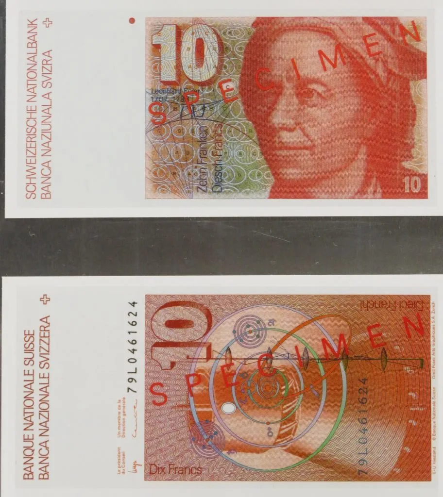 Banknote Fr 10, historisch, 1976 — تصویر رکورد یوروپیانا