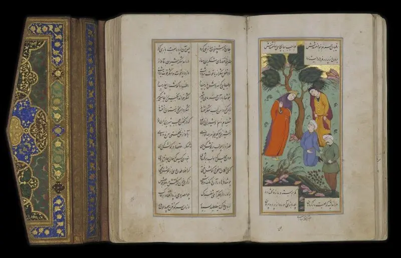 Manuscript: Khusraw and Shirin — تصویر رکورد موزهٔ ویکتوریا و آلبرت