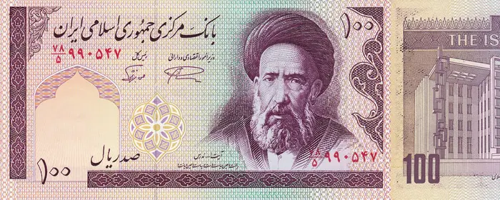 روی و پشت «۱۰۰ ریال — جمهوری اسلامی ایران، ۱۹۸۵–۲۰۰۶ م» — عکس رکورد کاتالوگ نومیستا