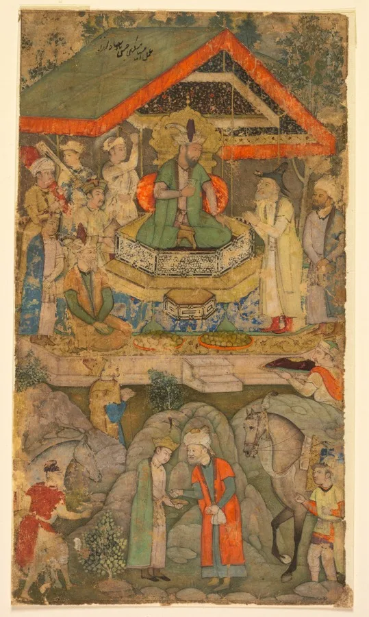 An Ambassador before Humayun — تصویر رکورد موزهٔ هنر کلیولند (دسترسی آزاد)