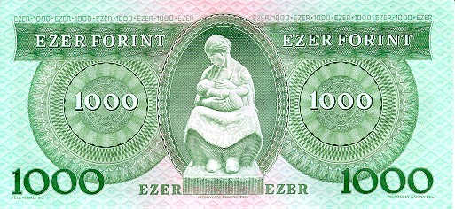 پشت اسکناس — 1000 فورینت مجارستان