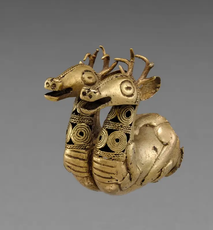 Finial with Two Deer — تصویر رکورد موزهٔ هنر کلیولند (دسترسی آزاد)