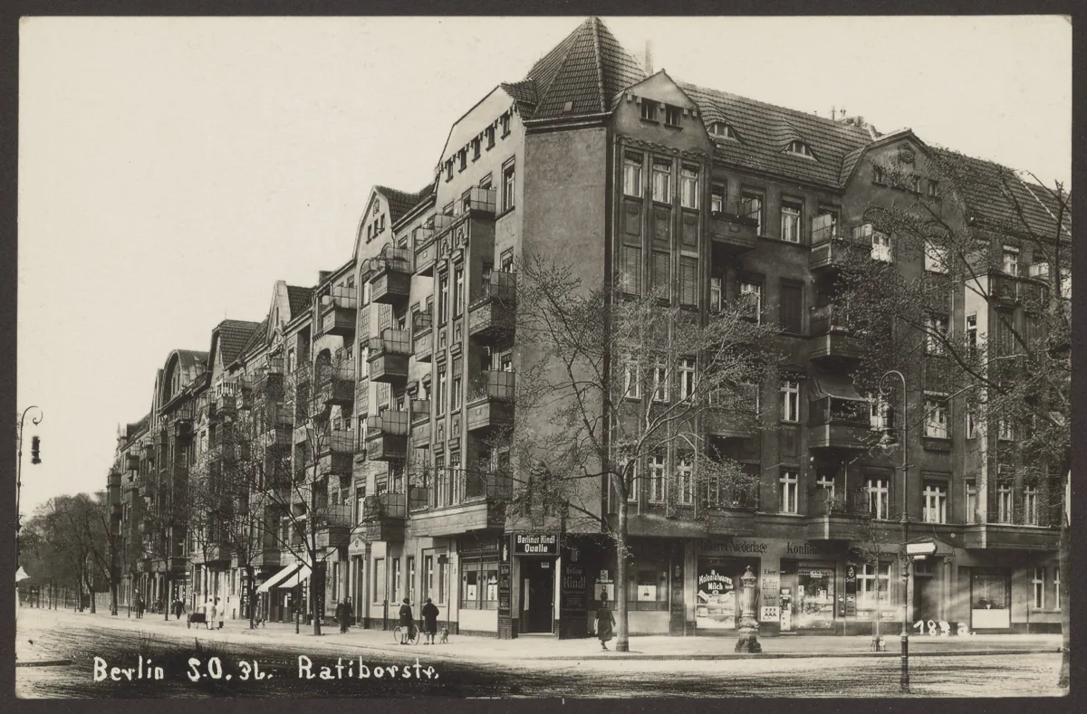 Ansichtskarte Eckgebäude Ratiborstraße — تصویر رکورد یوروپیانا