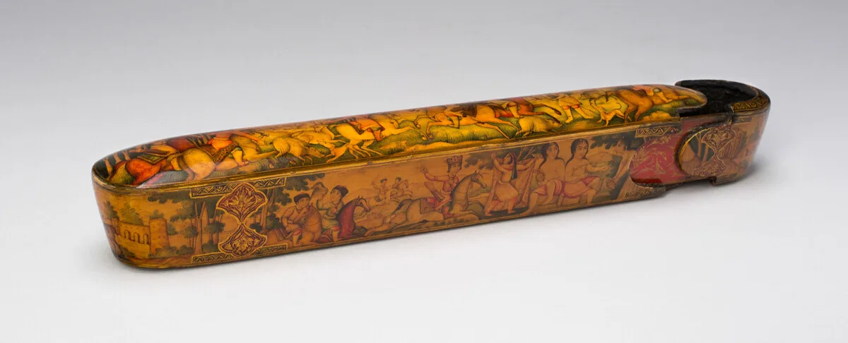 Pen Box with Hunting Scenes — تصویر رکورد مؤسسهٔ هنر شیکاگو (دسترسی آزاد)