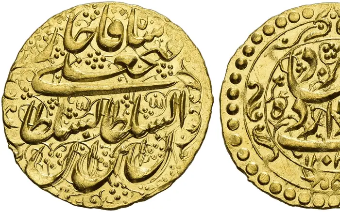 روی و پشت «۱ تومان — فتحعلی‌شاه قاجار، ۱۸۱۶–۱۸۲۱ م» — عکس رکورد کاتالوگ نومیستا