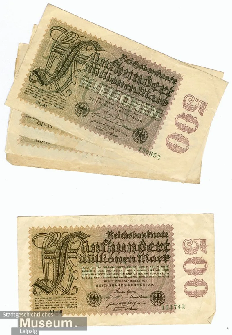 Imperial banknote over 500 million marks — تصویر رکورد یوروپیانا