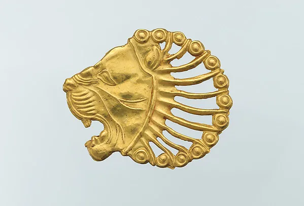 Applique in the shape of a lion's head — تصویر رکورد موزهٔ متروپولیتن (دسترسی آزاد)