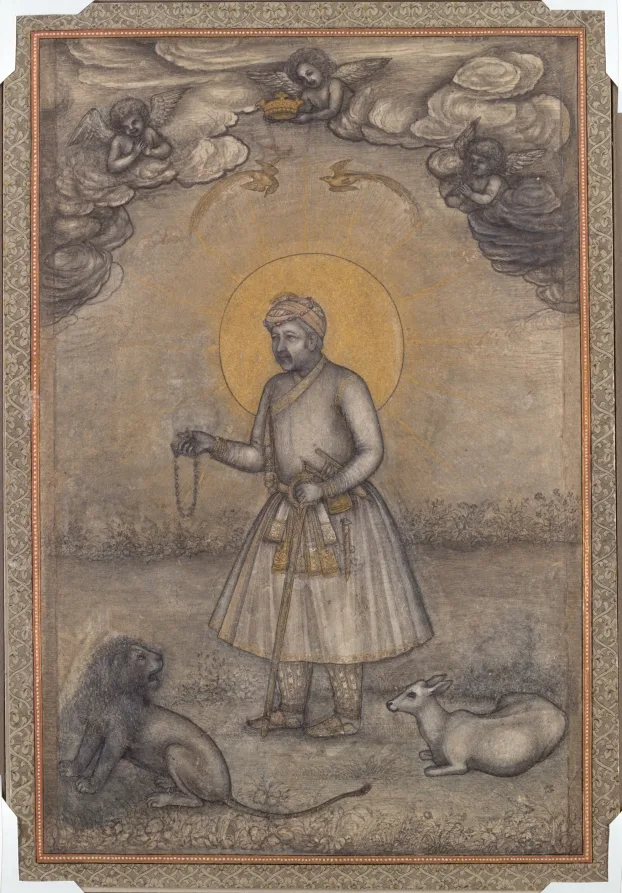 Portrait of the Aged Akbar — تصویر رکورد موزهٔ هنر کلیولند (دسترسی آزاد)