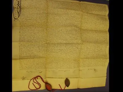 Charter: deeds of deed 128 — تصویر رکورد یوروپیانا