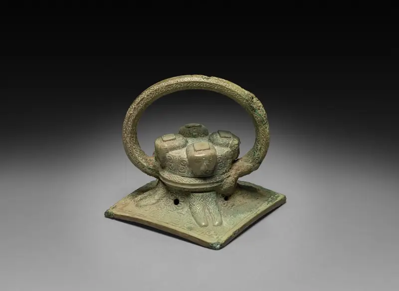 Handle of a Jiangu Drum — تصویر رکورد موزهٔ هنر کلیولند (دسترسی آزاد)