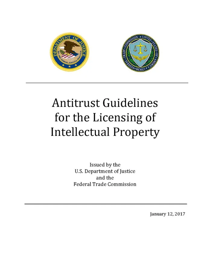 Antitrust Guidelines for the Licensing of Intellectual Property — تصویر رکورد ویکیداده