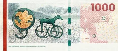 پشت اسکناس 1000 kr. کرون دانمارک