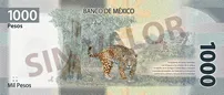 پشت اسکناس $1,000 پزوی مکزیک