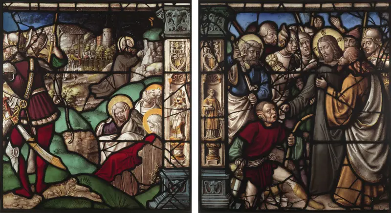 Christ in the Garden of Gethsemane and The Kiss of Judas (pair) — تصویر رکورد موزهٔ هنر کلیولند (دسترسی آزاد)
