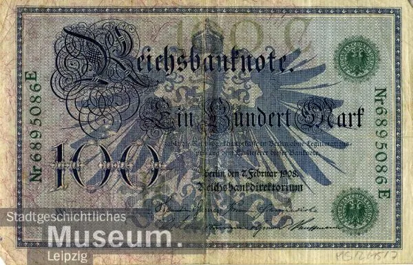 Banknote "Einhundert Reichsmark" — تصویر رکورد یوروپیانا