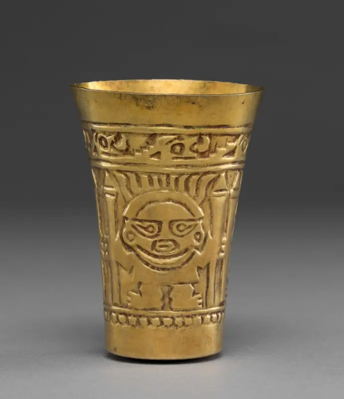Beaker with Frontal Figures — تصویر رکورد موزهٔ هنر کلیولند (دسترسی آزاد)