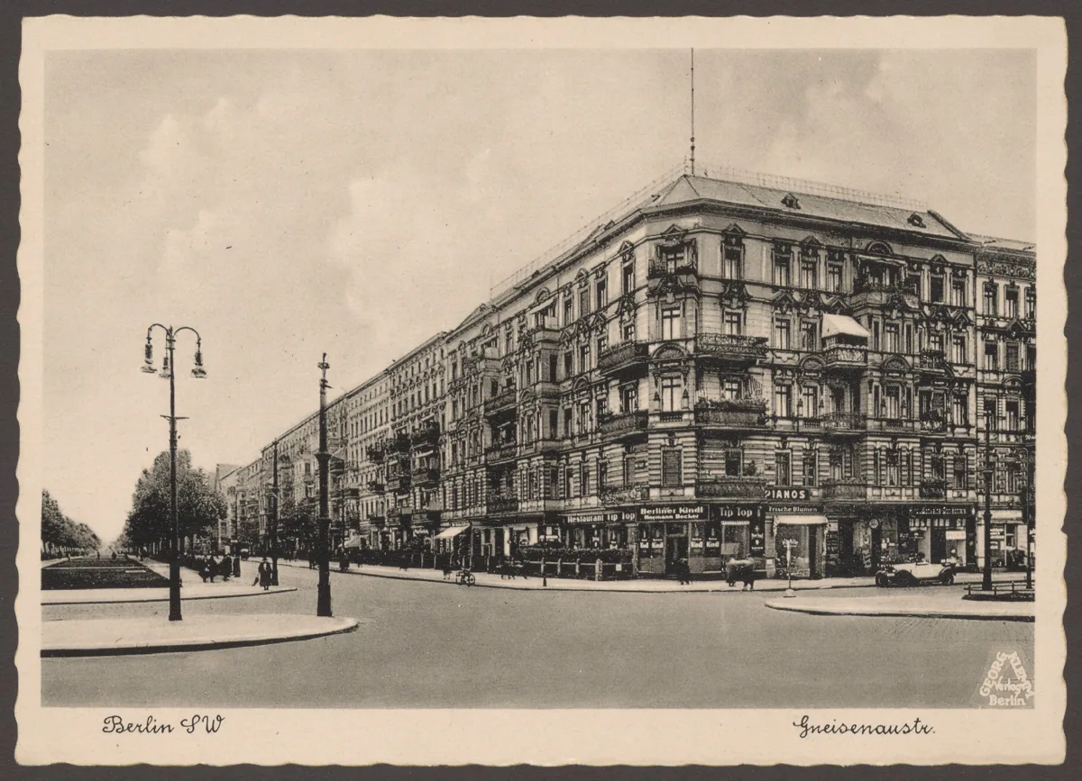Ansichtskarte Kreuzung Gneisenaustraße — تصویر رکورد یوروپیانا