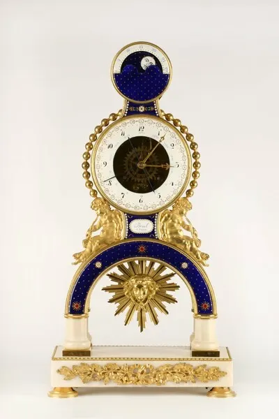 Tischuhr, Pendule squelette, Bruel, Paris, um 1800 — تصویر رکورد یوروپیانا
