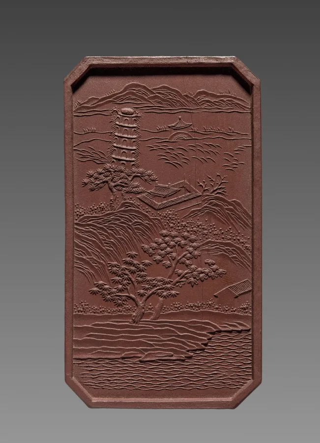 Ink Stick from an Imperially Commissioned Set of Ink Stick with Images and Poems of Famous West Lake Sites — تصویر رکورد موزهٔ هنر کلیولند (دسترسی آزاد)