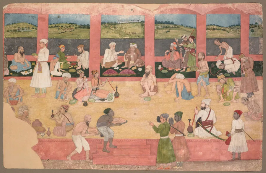 Opium Smokers Served Fruit and Bread — تصویر رکورد موزهٔ هنر کلیولند (دسترسی آزاد)