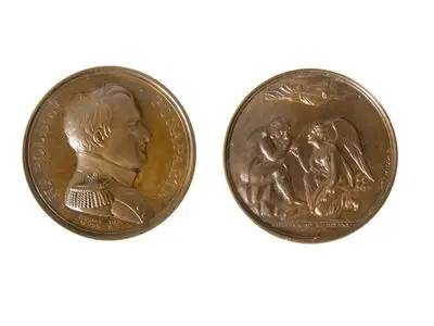 Medalie dedicată captivității lui Napoleon pe Sfânta Elena — تصویر رکورد یوروپیانا