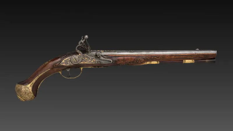 Flintlock Pistol (1 of 2) — تصویر رکورد موزهٔ هنر کلیولند (دسترسی آزاد)