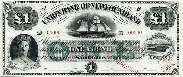 پشت اسکناس — 1 pound کانادا