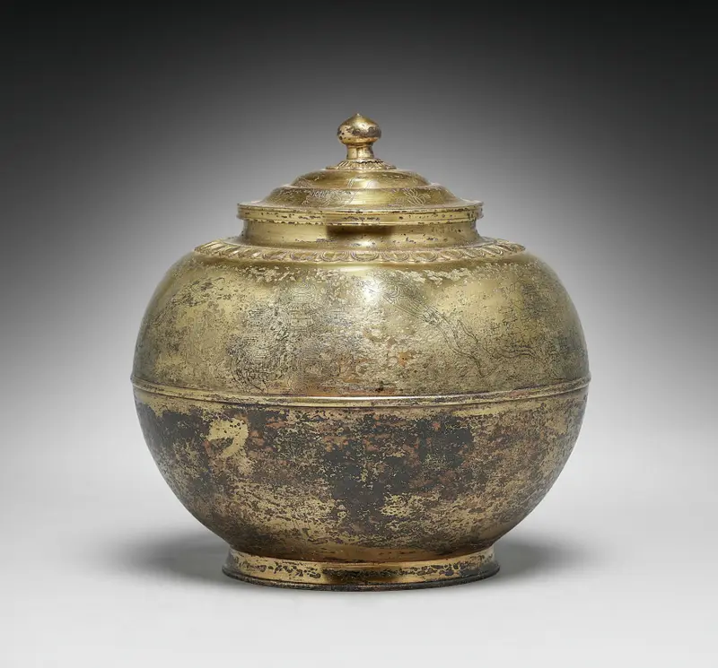 Cinerary Urn with Amida's Pure Land — تصویر رکورد موزهٔ هنر کلیولند (دسترسی آزاد)