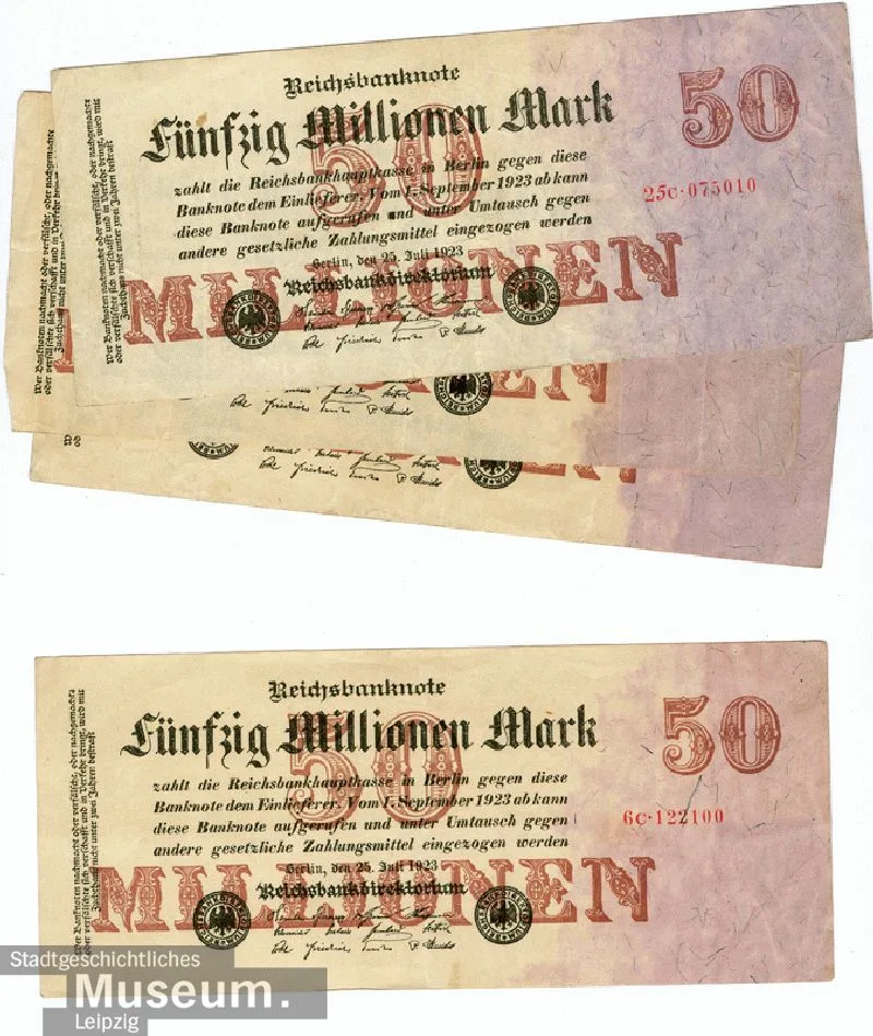 Imperial banknote over 50 million marks — تصویر رکورد یوروپیانا