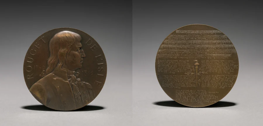 Medal of Claude Joseph Rouget de L'Isle (1760-1836) — تصویر رکورد موزهٔ هنر کلیولند (دسترسی آزاد)
