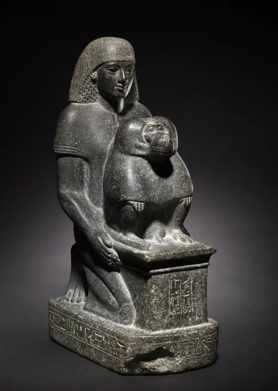 Statue of Minemheb — تصویر رکورد موزهٔ هنر کلیولند (دسترسی آزاد)