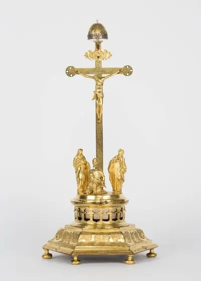 Kruzifixuhr mit Figurenautomat, Nicolaus Schmidt, Augsburg, um 1620 — تصویر رکورد یوروپیانا