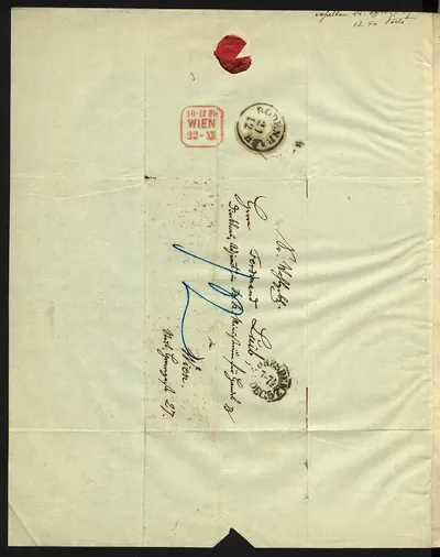 Brief von Carl Gottlob Reißiger an Louis Spohr — تصویر رکورد یوروپیانا