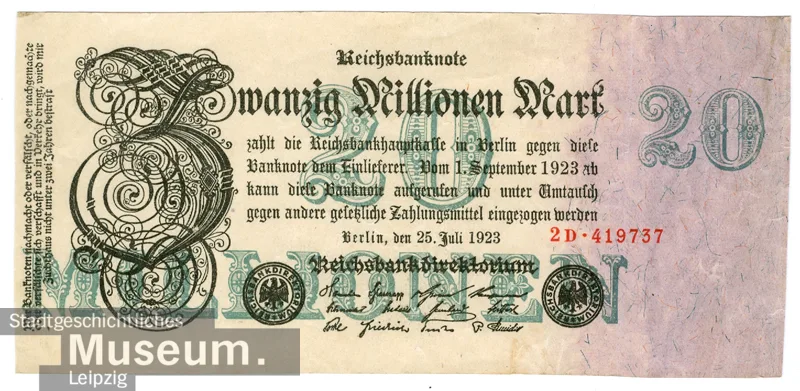 Reichsbanknote über 50 Millionen Mark — تصویر رکورد یوروپیانا