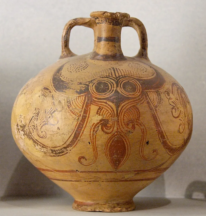 Stirrup vase with octopus — تصویر رکورد ویکیداده