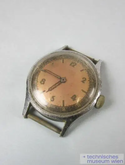 Herrenarmbanduhr, Remontoiraufzug, Kolbenzahnankergang — تصویر رکورد یوروپیانا