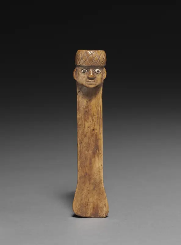 Spatula with Carved Head — تصویر رکورد موزهٔ هنر کلیولند (دسترسی آزاد)