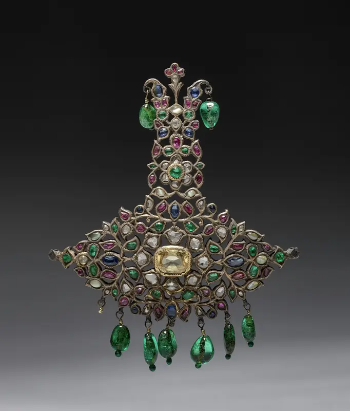 Turban Ornament (Sarpech) — تصویر رکورد موزهٔ هنر کلیولند (دسترسی آزاد)