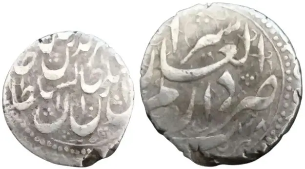 روی و پشت «۱ قران — ناصرالدین‌شاه قاجار، ۱۸۴۸–۱۸۹۶ م» — عکس رکورد کاتالوگ نومیستا