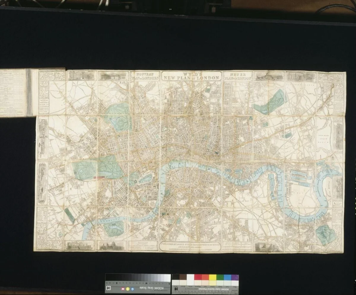 Wyld's New Plan of London — تصویر رکورد موزهٔ ویکتوریا و آلبرت