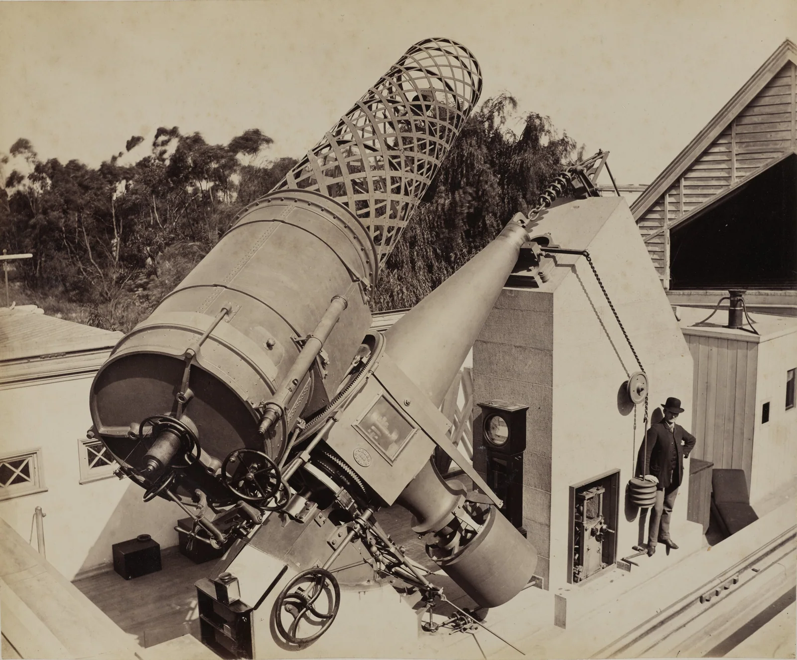 عکس - Great Melbourne Telescope، رصدخانه ملبورن، ساوت یارا، ویکتوریا، حدود ۱۸۷۵ — عکس رکورد موزه‌های ویکتوریا (استرالیا)