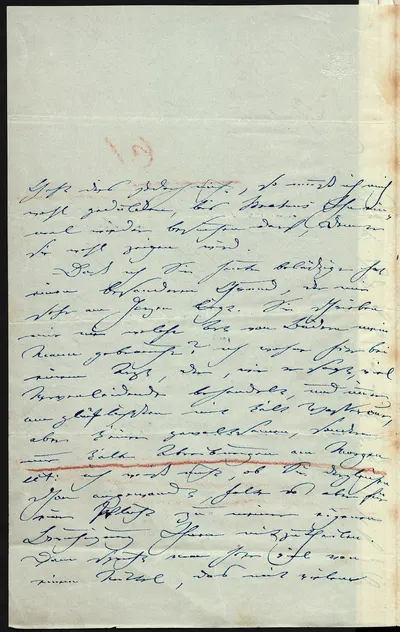 Brief von Clara Schumann an Eberhard Peters — تصویر رکورد یوروپیانا