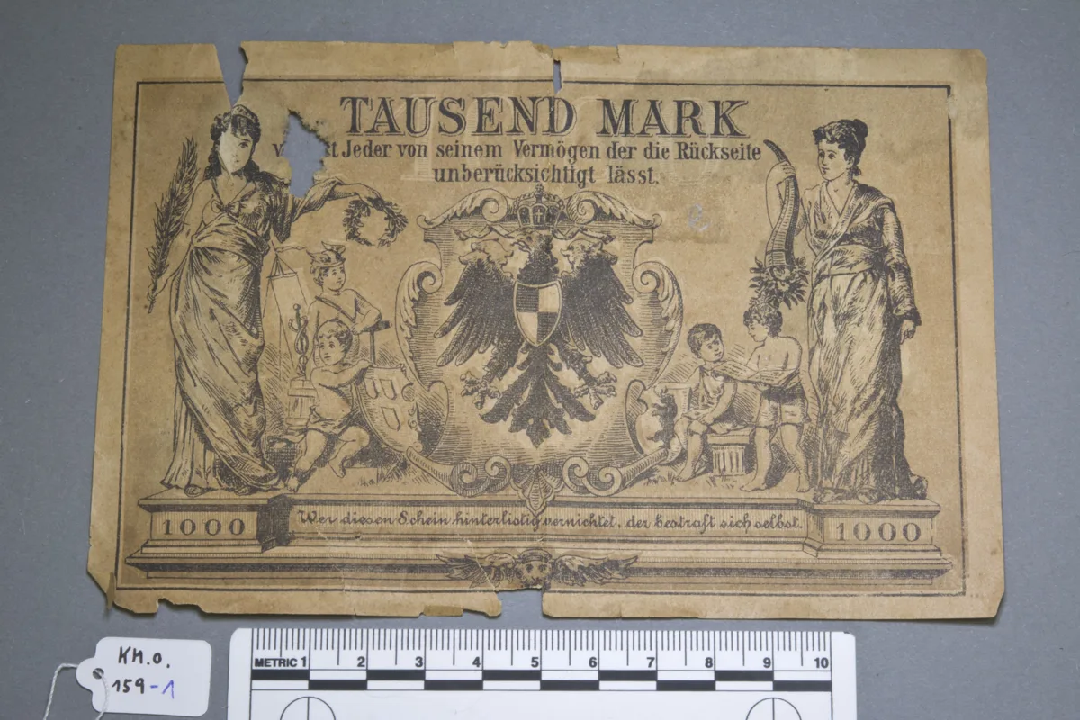 Falsifikat einer Banknote KM-O.159-1 — تصویر رکورد یوروپیانا