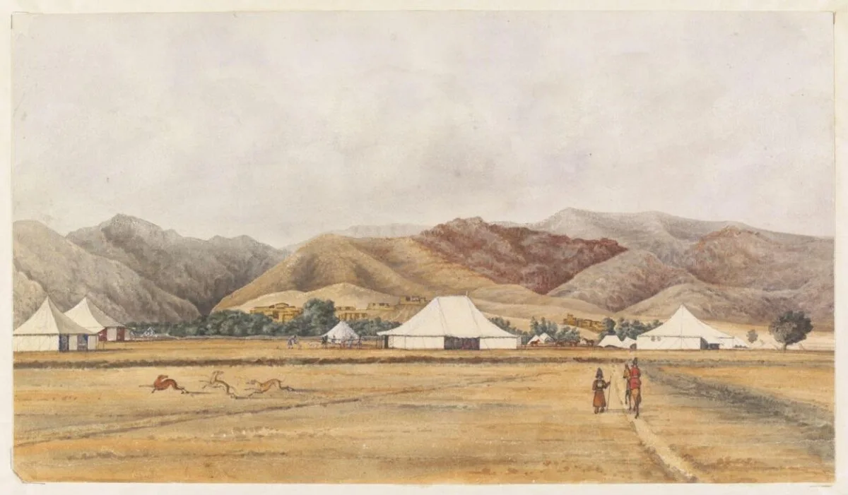 Camp at Aveen near Tehran — تصویر رکورد موزهٔ ویکتوریا و آلبرت