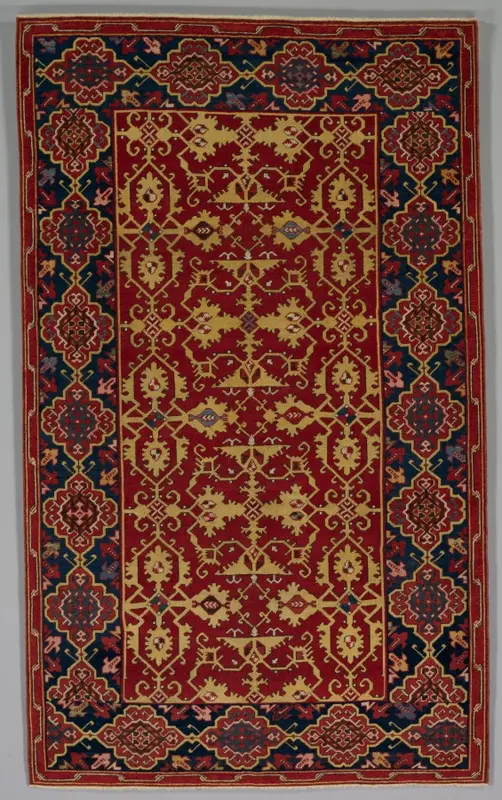 Classical Turkish Carpet with the Lotto Pattern — تصویر رکورد موزهٔ هنر کلیولند (دسترسی آزاد)