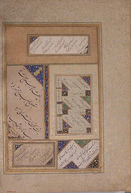 Page of Calligraphy from the Bellini Album — تصویر رکورد موزهٔ متروپولیتن (دسترسی آزاد)