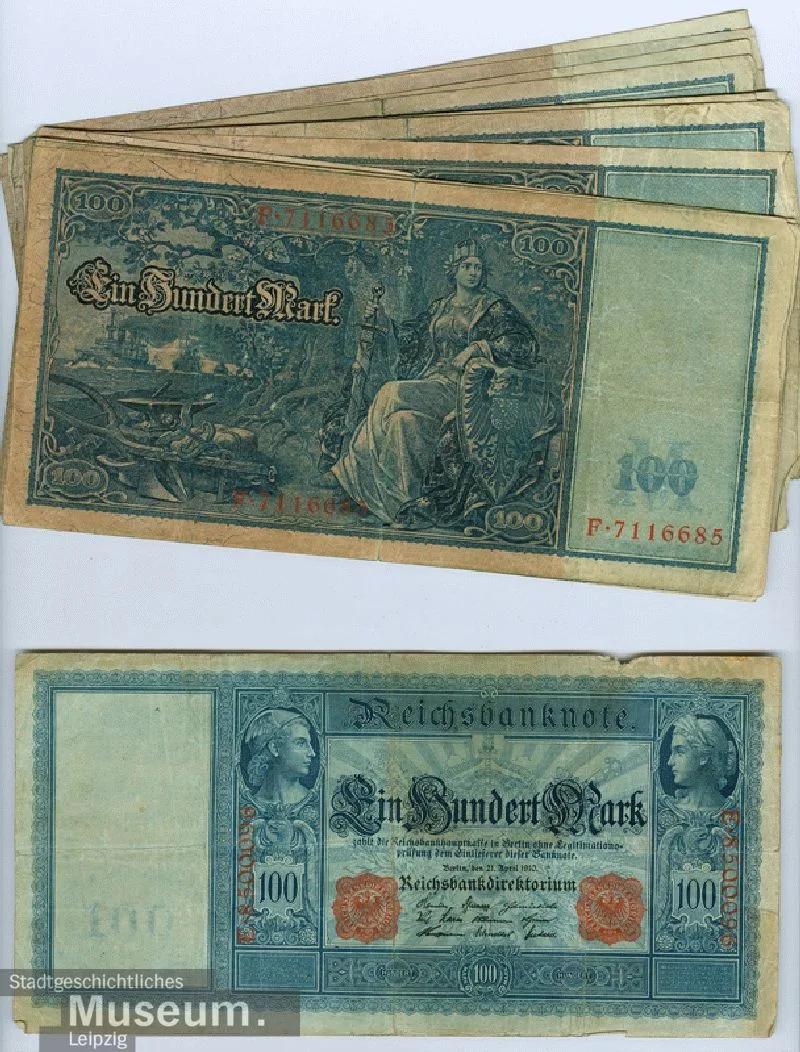 Imperial banknote over 100 marks — تصویر رکورد یوروپیانا