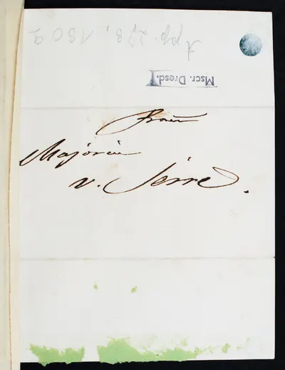 Letter from Clara Schumann to a Majorin — تصویر رکورد یوروپیانا