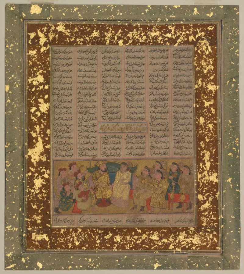 King Hurzmuzd receives the Khaqan of Chin, from the Book of Kings (Shahnama) by Firdausi — تصویر رکورد یوروپیانا